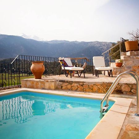 Stone Built Villa Galatia, Poolside & Perfect View Karés Eksteriør bilde